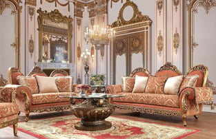 Living Room  Brown, Gold Homey Design  image