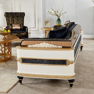 Buy White, Gold, Black Homey Design  Living Room 