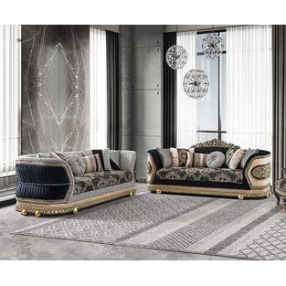 Order Gold, Black Homey Design  HD-S9013-2PC Living Room now