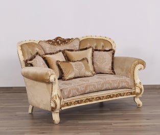 Beige, Gold, Sand European Furniture 40017-L  Living Room interior