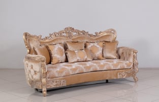 Buy Champagne, Copper European Furniture Living Room 