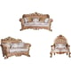 Luxury Antique Bronze Wood Trim VENEZIA Sofa EUROPEAN FURNITURE Traditional