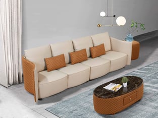 Living Room  Beige, Orange European Furniture image