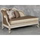 Golden Pearl Chenille Silver Gold  Wood Sofa Set 4P Benetti's Perla Traditional