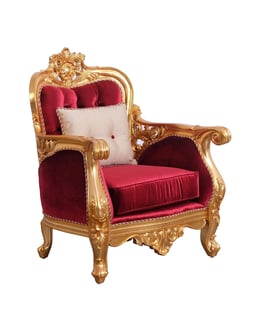 Burgundy, Gold, Antique European Furniture 30015-S-Set-6 Living Room interior