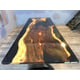 Epoxy River Dining Table European Furniture Capri EVT0015-118-BLK-T