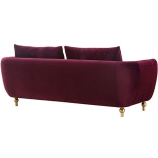 Living Room  Burgundy, Gold European Furniture image