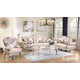 Cream Finish Button Tufted Back Armchair Traditional Cosmos Furniture Daisy