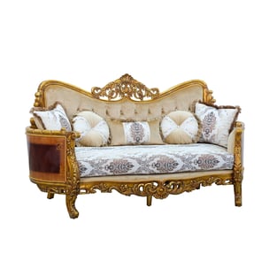 Beige, Bronze, Antique European Furniture 31054-Set-4 Living Room interior