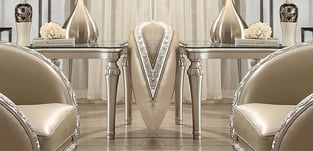 Accent Tables  Silver, Antique White, Metallic, Amethyst Homey Design  image