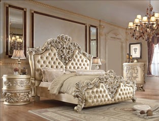 Buy Champagne Homey Design  Bedroom 