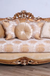 Buy Beige, Gold European Furniture Living Room 