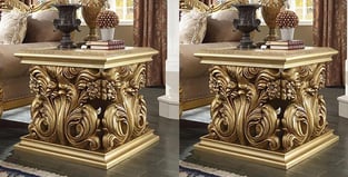 Accent Tables  Gold Finish Homey Design  image