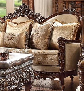 Buy Beige, Brown, Dark Walnut Homey Design  Living Room 