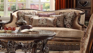 Living Room  Mahogany, Beige Homey Design  image