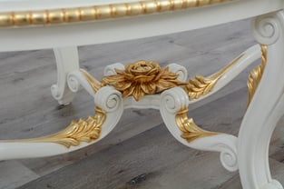 Accent Tables  Beige, Gold, Antique European Furniture photo