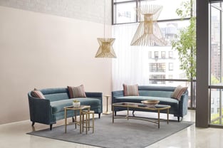 Living Room  Teal Caracole image