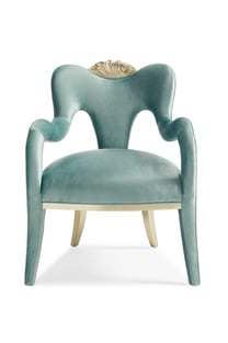 Gold, Light Blue Caracole C060-419-033-A-Set-2 Living Room interior