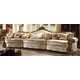  Victorian Gold Pearl Sectional Living Room Set 3Pcs Homey Design HD-1608