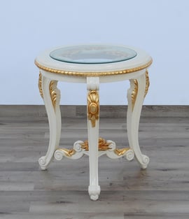 Accent Tables  Beige, Gold, Antique European Furniture image