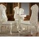 Luxury Glossy White Dining Chair Set 2 Pcs Traditional Homey Design HD-8089