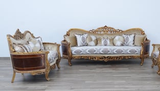 Living Room  Beige, Bronze, Antique European Furniture image