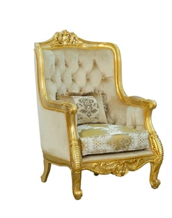 Buy Mahogany, Beige, Gold, Antique, Ebony European Furniture Living Room 