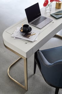 Accent Tables  White, Champagne Caracole image