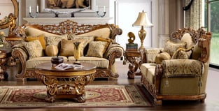 Gold, Sand Homey Design  HD-369-SSET3 Living Room interior