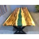 Epoxy River Dining Table European Furniture Colorado EVT0012-118-GREEN-T