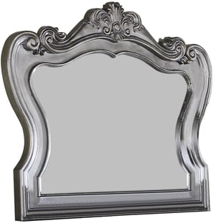 Silver, Gray Cosmos Furniture Adriana-Q-Set-5 Bedroom interior