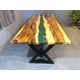 Epoxy River Dining Table European Furniture Colorado EVT0012-118-GREEN-T