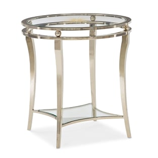 Buy Gold, Clear Caracole Accent Tables 