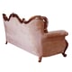 Luxury Brown & Gold Wood Trim TIZIANO Sofa Set 3 Pcs EUROPEAN FURNITURE Traditional