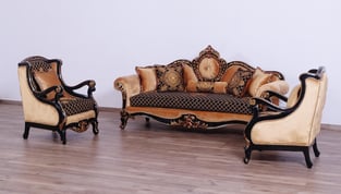 Living Room  Gold, Antique, Silver, Black European Furniture photo