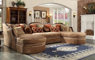 Living Room  Dark Brown, Walnut Homey Design  image