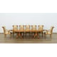 Luxury Bronze & Damask Gold MAGGIOLINI Dining Table Set 11Pcs EUROPEAN FURNITURE 