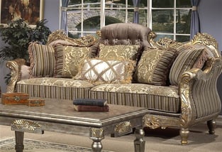 Living Room  Silver, Dark Brown, Olive Homey Design  image