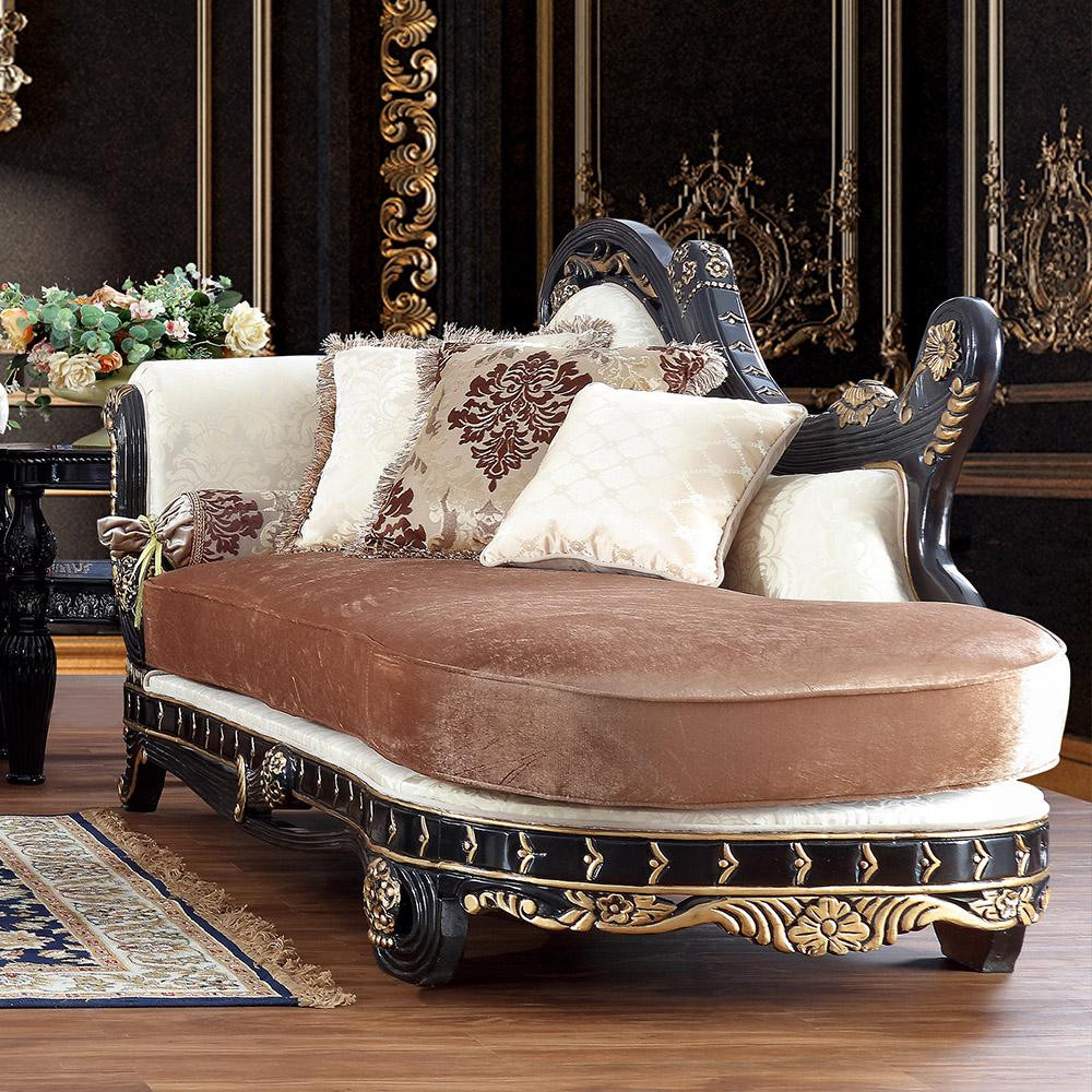 Traditional store chaise sofa