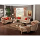 Luxury Silk Chenille Solid Wood Formal Sofa Benetti's Rosabela Classic