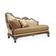 Golden Beige Dark Frame Luxury Chaise Lounge Benetti's Firenza Traditional