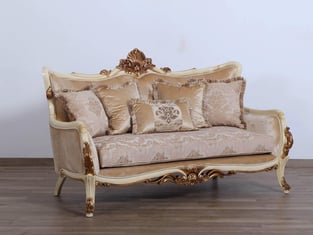 Beige, Gold, Antique European Furniture 47075-L Living Room interior