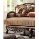 Victorian Beige Chenille Sofa Traditional Homey Design HD-1976