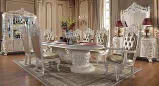 Buy Gold, Antique White Homey Design  Dining Room 