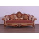 Imperial Luxury Red Brown & Gold RAFFAELLO III Sofa Set 4Pcs  EUROPEAN FURNITURE