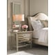 Auric Silver Leaf Finish & Antique Mirror Nightstands Set 2Pcs A CLASSIC BEAUTY by Caracole 