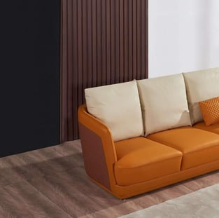 Living Room  Brown, Orange European Furniture photo