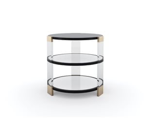 Accent Tables  Gold, Black Caracole photo