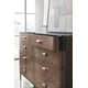 Mocha & Deep Bronze Finish Eight Drawers Dresser PRISM by Caracole 