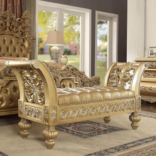 Buy Rich Gold, Gold Finish Homey Design  Bedroom 